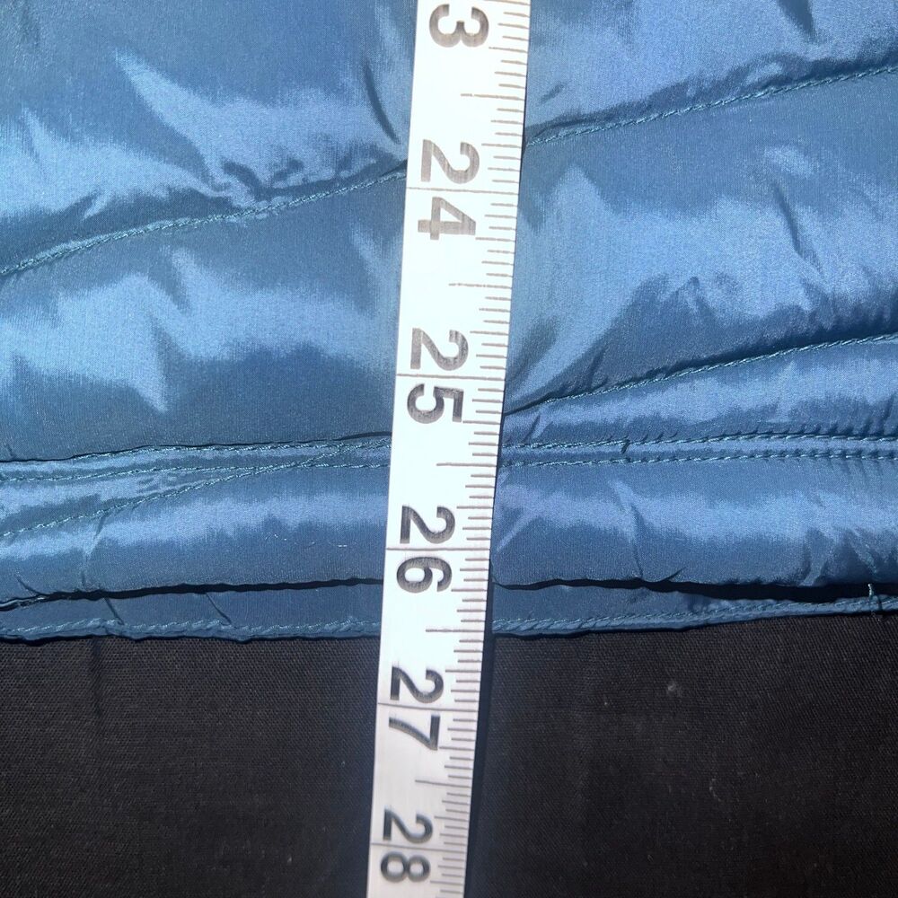 32 Degrees Heat Men's Hybrid Puffer Jacket Blue Black Full Zip Lightweight Coat